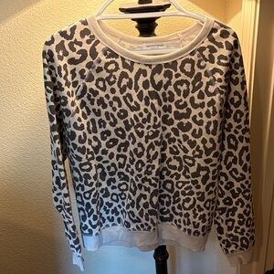 Grayson Threads Gray Leopard Print Sweatshirt
